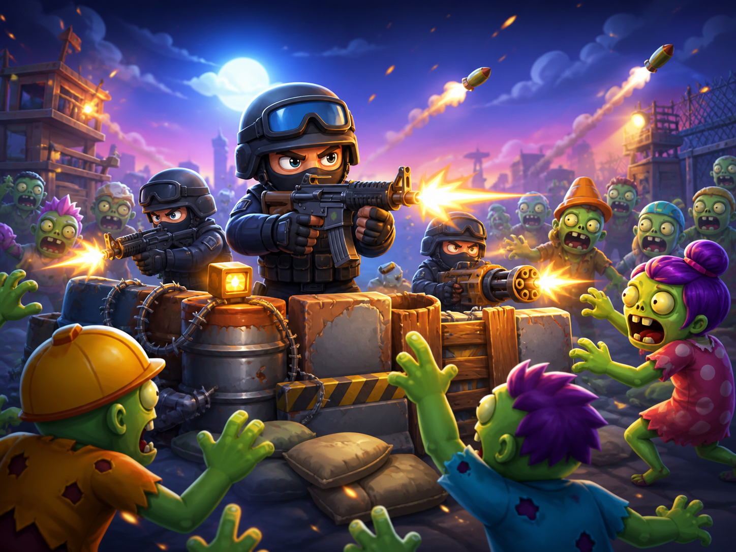 SWAT vs Zombies game cover